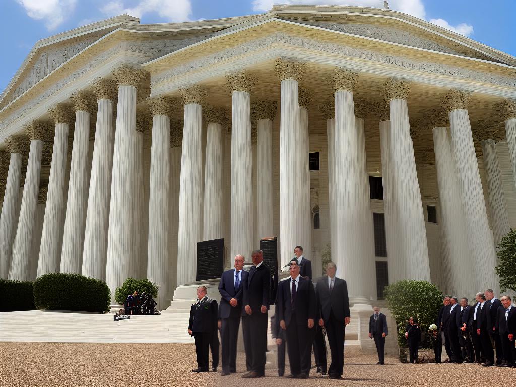 A scale of justice symbolically representing the legal defense process