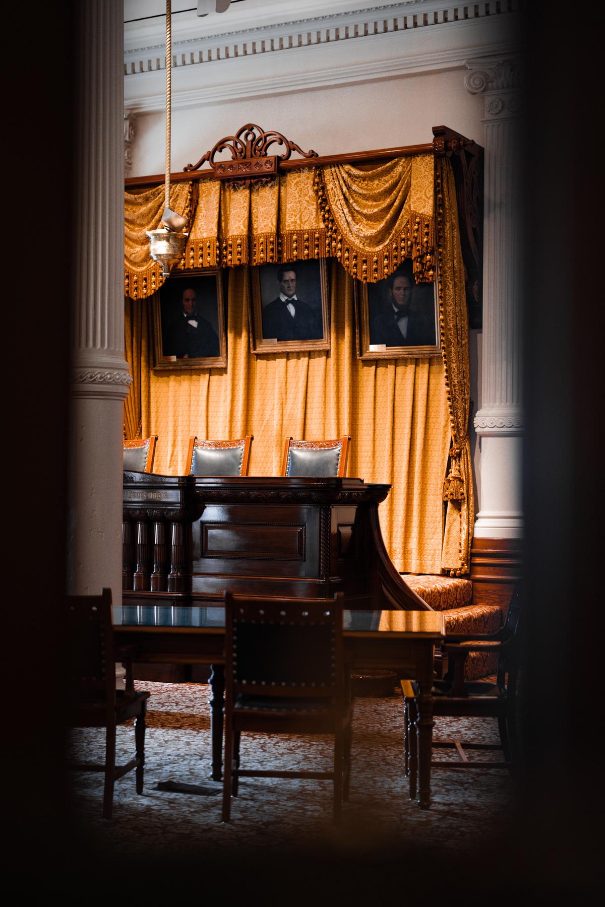 Image of a person in a courtroom, highlighting the importance of a winning civil litigation defense